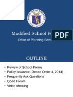 Modified School Forms: Office of Planning Service