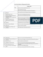 Management Science Faculty Links