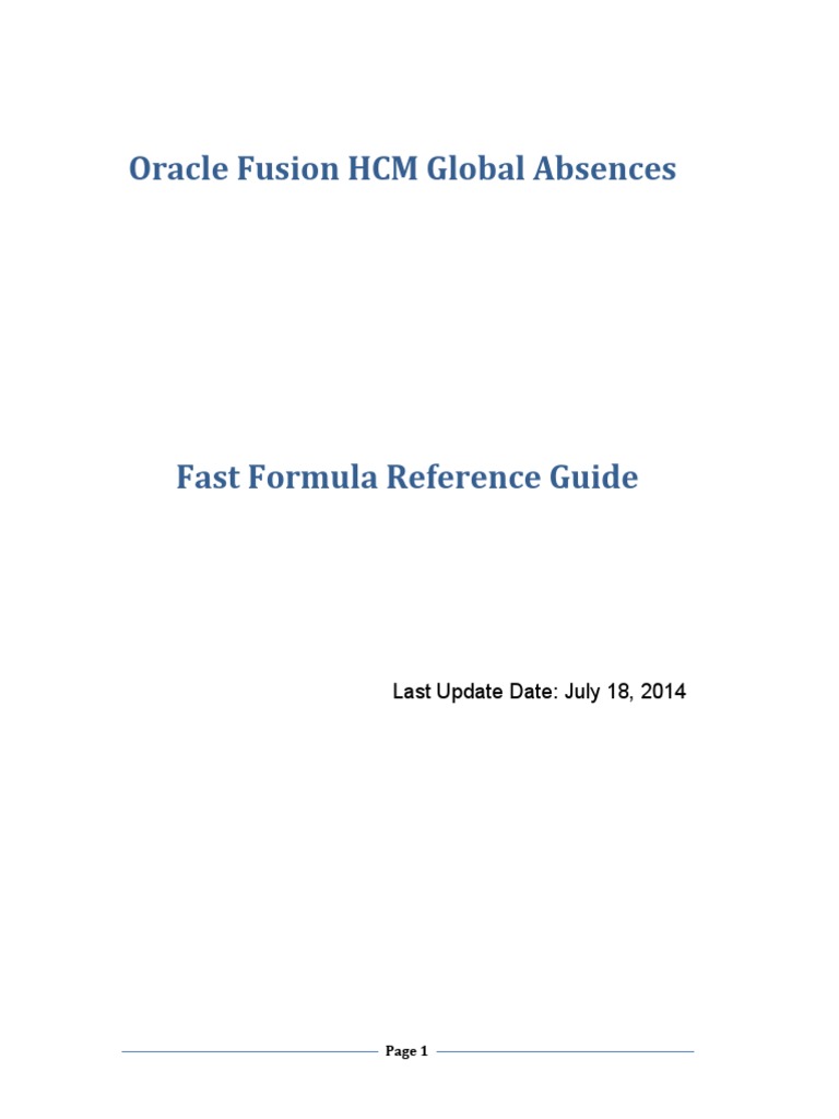 Global Absence Accrual Formula Guide | PDF | Data Type | Table (Database)