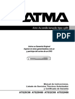 Manual Split ATMA ATS25 - 32C - H08 PDF