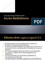 Acción Redhibitoria 1