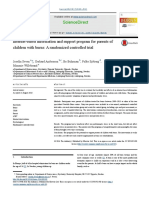 Internet-Based Information and Support Program For Parents of Children With Burns: A Randomized Controlled Trial