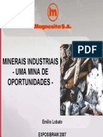 MINERAIS INDUSTRIAIS - Uma Mina de Opoetunidades PDF