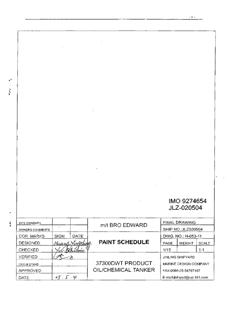 Painting Schedule.pdf Paint Fuel Oil Free 30day Trial Scribd