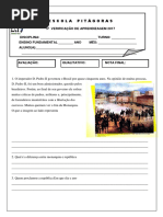 Av. Agosto História 5 Ano