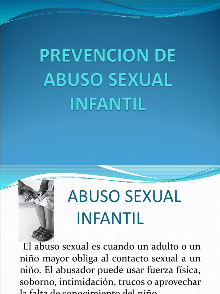 Prevencion de Abuso Sexual Infantil | PDF | Abuso sexual | Adultos
