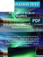 Explanation Text: Why Do Auroras Happen