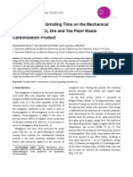 Effect of grinding time on mechanical activation of MnO2 ore