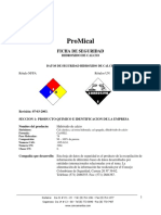 MSDS - Cal Hidratada