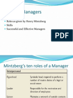 Roles Skills of Manager