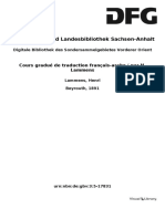 Henri Lammens - Cours Gradué de Traduction Français-Arabe Textes Français 2eme Partie