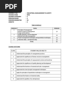 Course Title: Industrial Management & Safety Course Code: 5001 Course Category: C Periods/Week: 4 Periods/Semester: 52 Credits: 4