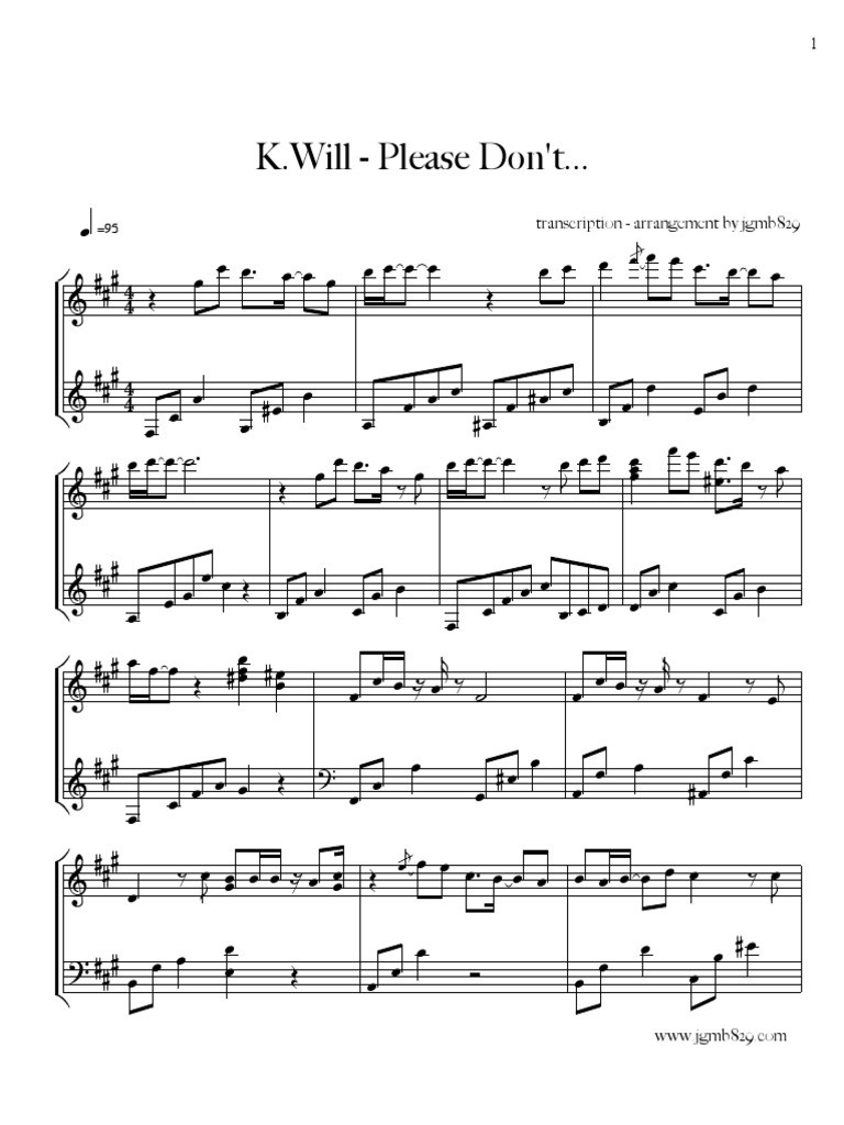 K Will Please Don T Pdf