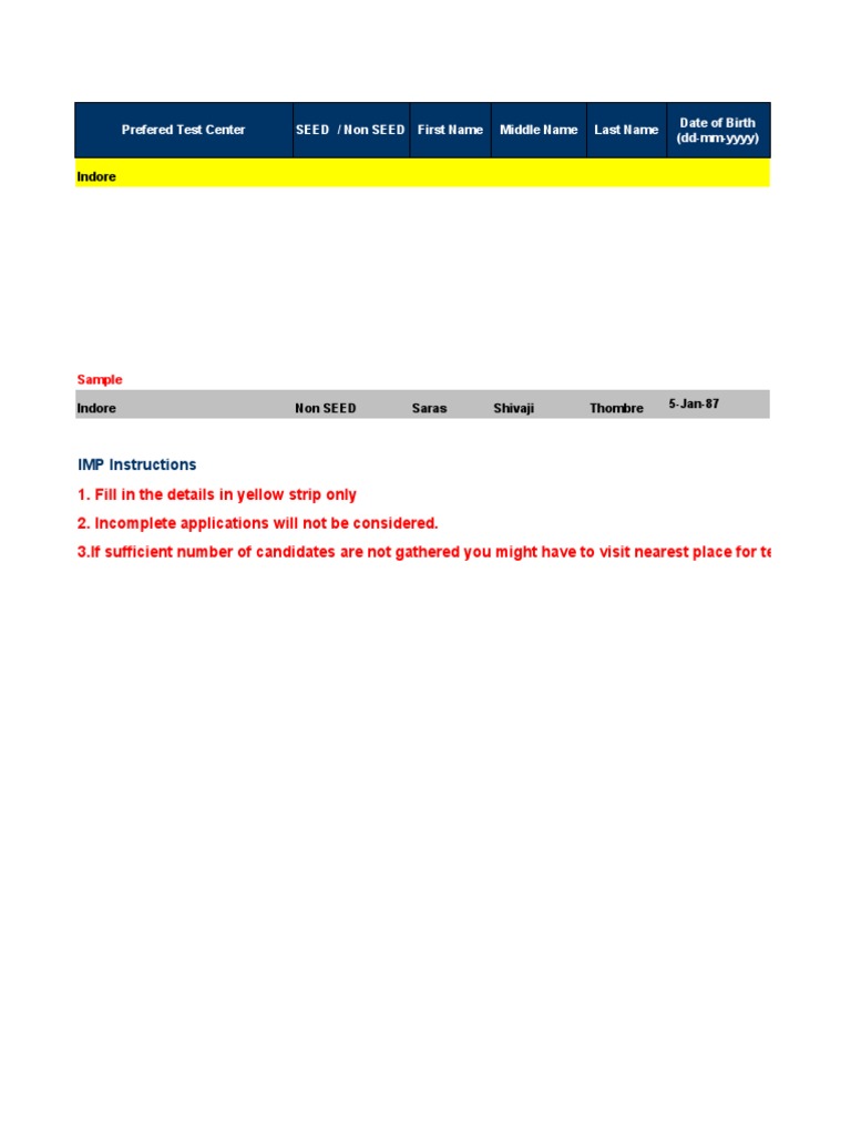 Amdocs Campus Reg Form | PDF