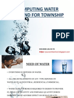 Computing Water Demand For Township: For More Log On To