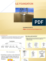 Pile Foundation: For More Log On To