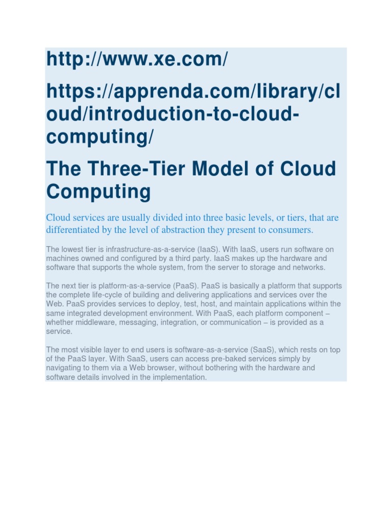Cloud Computing | PDF | Platform As A Service | Cloud Computing