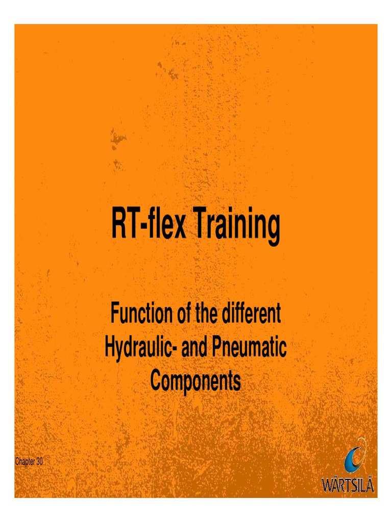 RTflex Training Function of The Different HydraulicAnd Pneumatic