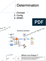 Output Determination Notes