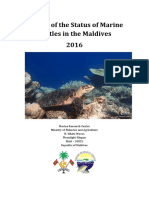 Review of The Status of Marine Turtles in The Maldives 2016