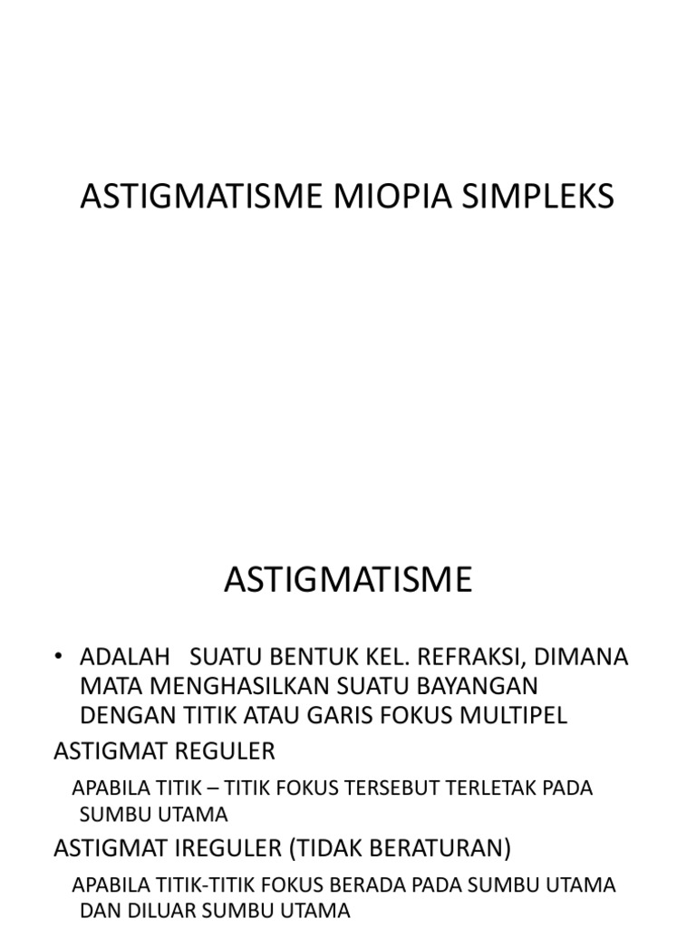 astigmatism myopia compositus