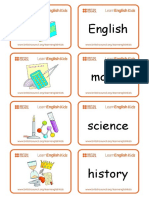 School Subjects List: English, Maths, Science & More