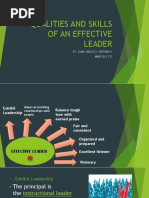 Qualities and Skills of a Leader