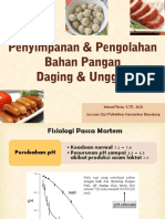 Penyimpanan Dan Pengolahan Daging Dan Unggas