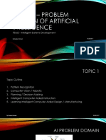 Topic 1 - Problem Domain of Artificial Intelligence