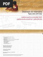 Diccioanrio de Matematica en Quechua