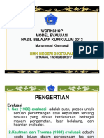 Materi Workshop Model Evaluasi2017 .SAPRIYUN, S.ST - Pi