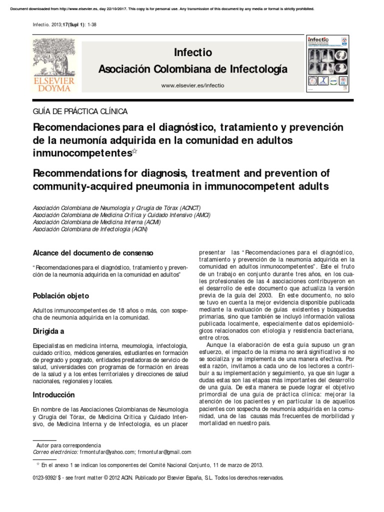 Neumonia Pdf Neumonía Pulmón