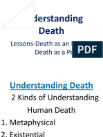 Understanding Death: Lessons-Death As An Event Death As A Possibility