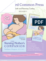 The Harvard Common Press' 2010-2011 Childbirth and Parenting Catalog