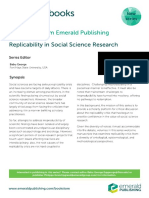 Replicability in Social Science Research