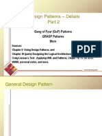 Design Patterns - Details: Gang of Four (Gof) Patterns Grasp Patterns More