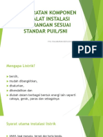 Persyaratan, Komponen Dan Alat Instalasi Penerangan Sesuai