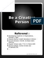 Manajemen - Be a Creatif Person