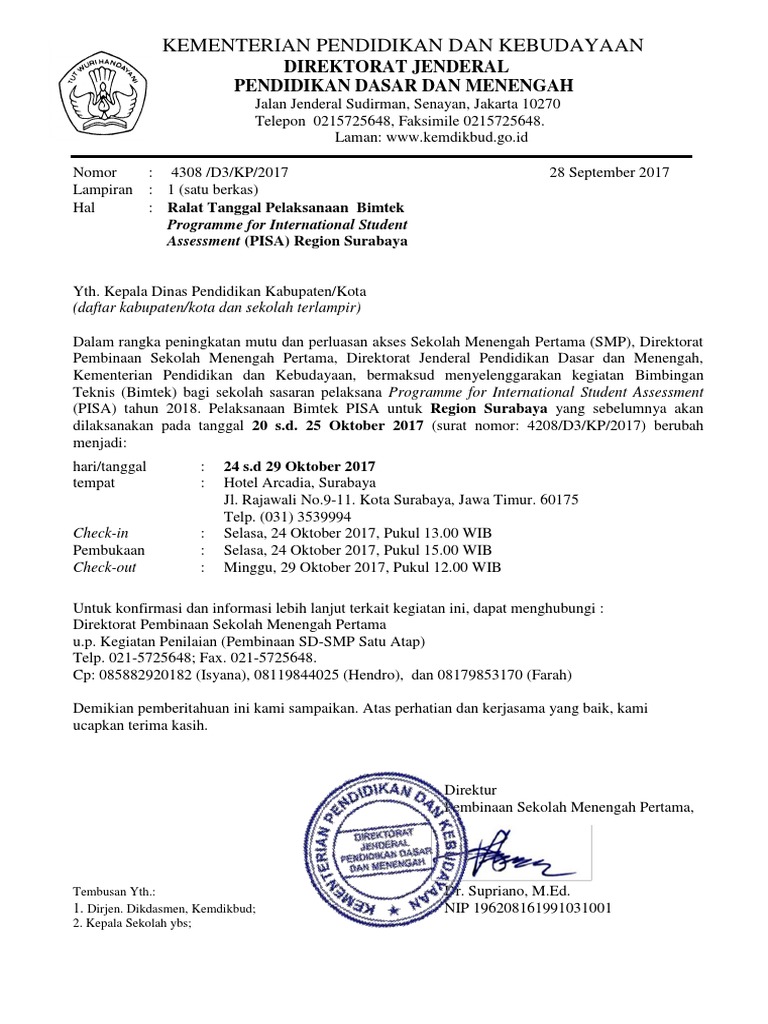 Surat Ralat Undangan Surabaya
