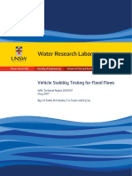 WRL TR2017 07 Vehicle Stability Testing For Flood Flows