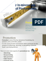 Technology in Measuring Promotional Performance: Presented by