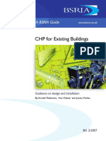 CHP For Existing Buildings Guidance On Design and Installation