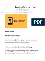 Blockchain Training Online With Live Projects and Job Assistance