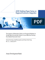 ADB Working Paper Series On Regional Economic Integration