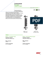 L210 (Transparent Type) Model: L110 (Reflex Type) : Large Chamber Type Level Gauge