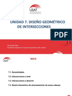 Unidad 7. Diseño Geométrico de Intersecciones PDF