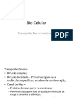 Bio Celular - Transporte Transmembranar