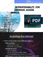 Wireless Interoperability For Microwave Access (Wimax)