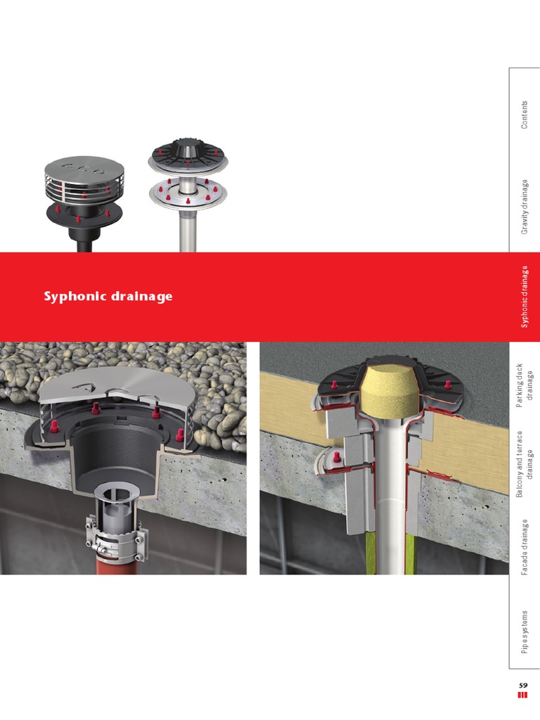 Flachdachkatalog Englisch Syphonic Drainage K9 | PDF | Drainage | Roof
