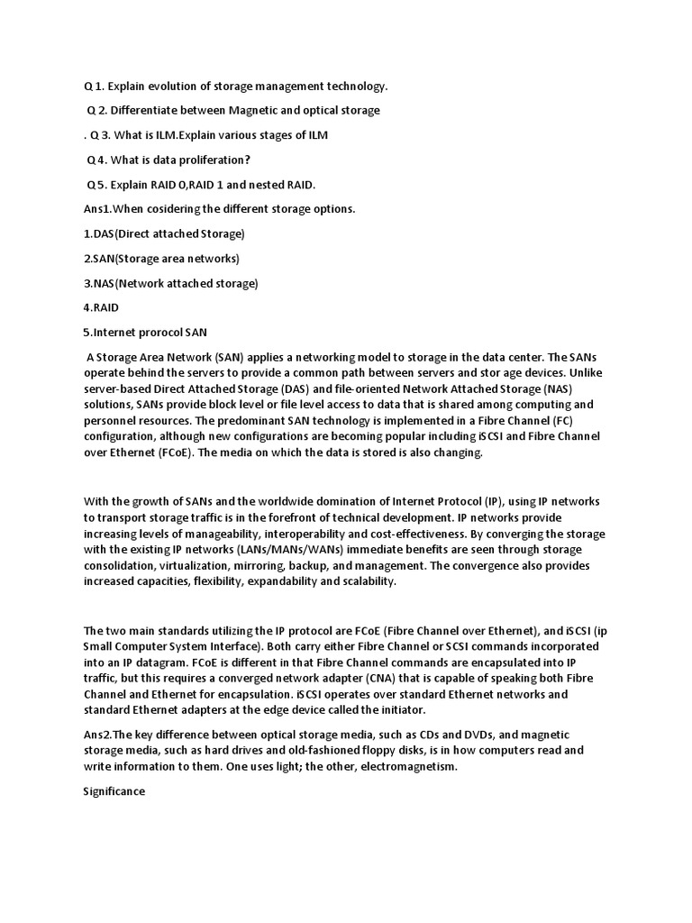 Information Storage and Management (ISM) | PDF | Computer Data Storage ...